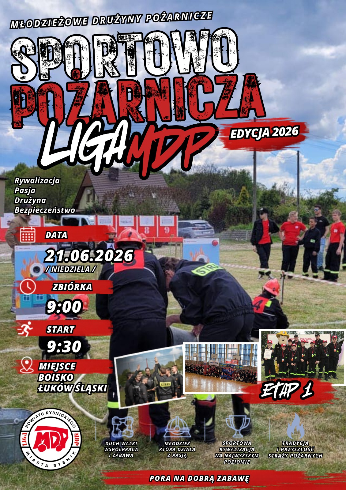Sportowo-Pożarnicza Liga MDP - 21 czerwca | Niedziela | 9:30 - Boisko w Łukowie Śląskim
