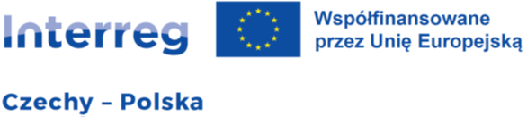 Logo interreg czechy polska oraz informacja o wsp&oacute;łfinansowaniu z Unii Europejskiej