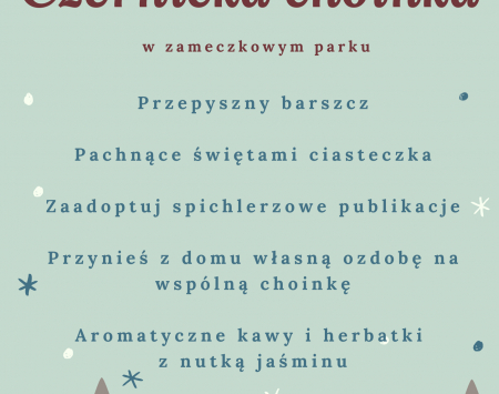 Czernicka choinka w zameczkowym parku