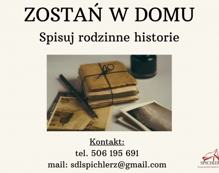 Zostań w Domu i spisuj rodzinne historie