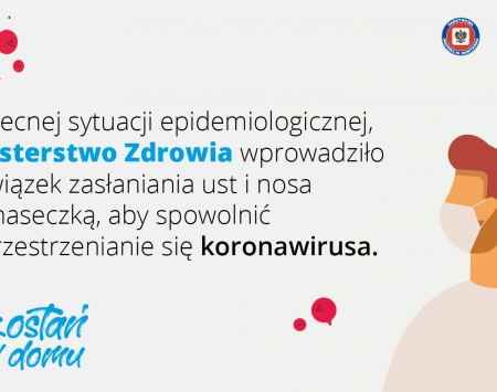 Informacja na temat obowiązku zasłaniania ust i nosa