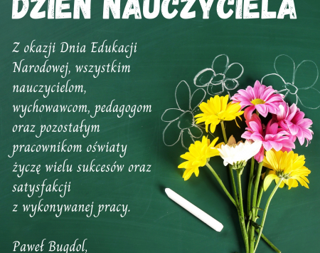 Życzenia z Okazji Dnia Edukacji Narodowej