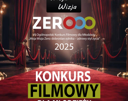 Komunikat KRUS - Bądź jak Spielberg albo Wajda nie zwlekaj i weź udział w VII edycji Ogólnopolskiego Konkursu Filmowego dla Młodzieży „Moja Wizja Zero: dobrostan rolnika – zdrowy styl życia”.