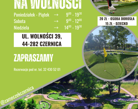Serdecznie zapraszamy na skorzystanie z pola do minigolfa w Czernicy !