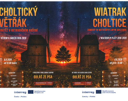 „Z wiatrem w plecy 2016-2026, spotkanie przy wiatraku w Cholticach” -8.08.2026 r. 