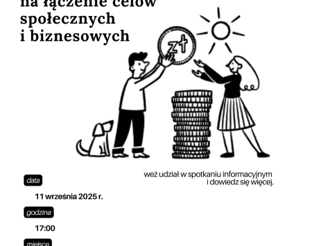 Centrum Rozwoju Inicjatyw Społecznych CRIS oraz Stowarzyszenie LYSKOR serdecznie zapraszają na spotkanie informacyjne do Nowej Wsi (ul. Sportowa 1) w dniu 11 września 2025 r.