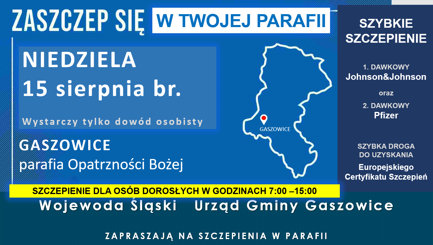 Szczepmy się!! Niedziela 15 sierpnia