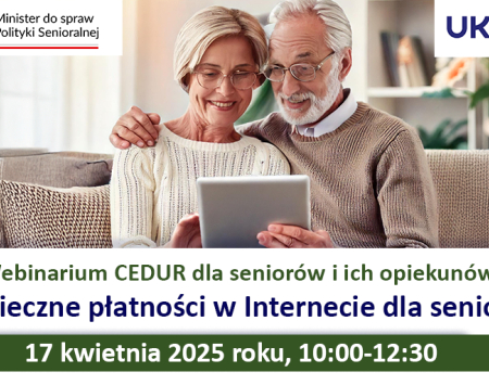 Webinarium „Bezpieczne płatności w Internecie dla seniorów”